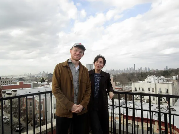 CJ Hunt’s The Neutral Ground co-screenwriter James Hamilton with Anne-Katrin Titze: “Our comedy brain had to be working and our storytelling brain had to be working."