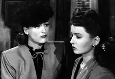 Joan Crawford as Mildred Pierce with her daughter Veda (Ann Blyth)