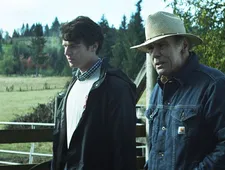 Jonathan Groff as Samuel with Dean Stockwell as Hobbs talking apples.