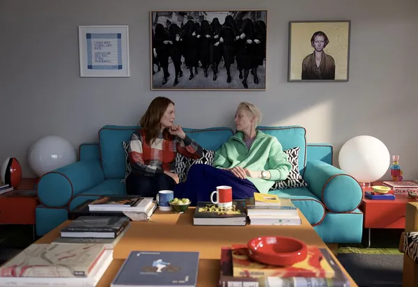 Alessandro Nivola on Pedro Almodóvar’s The Room Next Door (adapted from Sigrid Nunez’s What Are You Going Through), starring Julianne Moore and Tilda Swinton: “His world is so stylised …