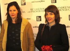 Justine Triet director of Age of Panic with Miss and The Doctors director Axelle Ropert co-screenwriter of Serge Bozon's Tip Top 