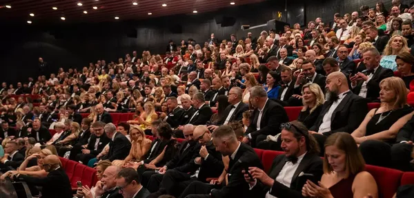 First night audience at the 59th edition of the Karlovy Vary Film Festival
