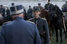 Colonel Krabbe (Kurt Dreyer) addressing Anton (Esben Smed)