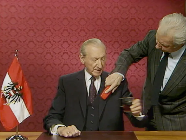 The Waldheim Waltz director Ruth Beckermann on getting the footage of Kurt Waldheim before he delivers his presidential acceptance speech: "This was really a lucky moment."