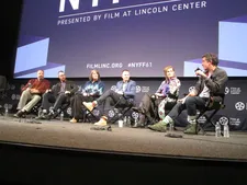 Poor Things New York Film Festival press conference with Yorgos Lanthimos, composer Jerskin Fendrix, production designers Shona Heath and James Price, costume designer Holly Waddington, cinematographer Robbie Ryan