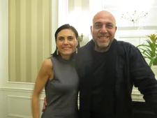 Paolo Virzì with Lilia Blouin: "Yes she was with me for all the movie helping me to communicate with the actors."