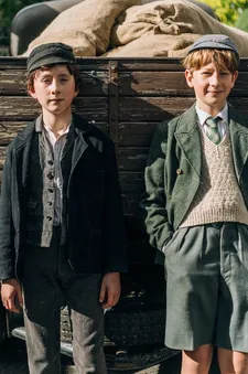Dovidl Rapoport (Luke Doyle) with Martin Simmonds (Misha Handley)