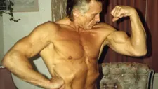 Cliff Twemlow showing off the results of his passion for bodybuilding
