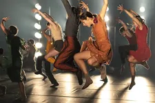 Elise (Marion Barbeau) in rehearsal with the company