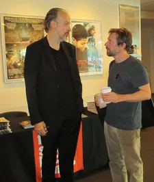 Mathieu Amalric with New York Film Festival Director of Programming and Selection Committee Chair Kent Jones