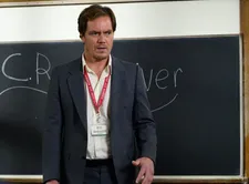 Shriver (Michael Shannon) at the Acheron Literary Festival