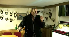 Richie Bravo (Michael Thomas) singing in his father's basement