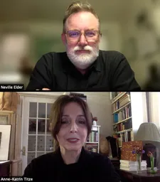 Neville Elder with Anne-Katrin Titze: “The guitar and the spacey noisy music was mine and a French musician Sourdure [aka Ernest Bergez], he was very gracious and let me use his music.”