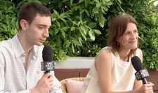 Actor Théodore Pellerin and director Pauline Loquès in conversation after the premiere of Nino in Cannes Critics’ Week and now receiving its UK premiere at Glasgow Film Festival