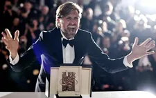 Ruben Östlund with his Palme d'Or