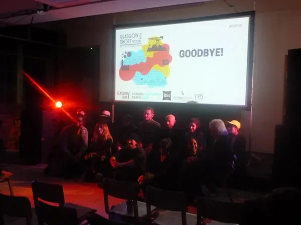 Award winners and jurors at the Glasgow Short film Festival