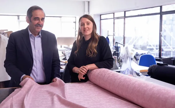 Fashion Reimagined director Becky Hutner on Pedro Otegui with Amy Powney: “We met Pedro, whom we call the grandfather of Uruguayan wool, the David Attenborough of Uruguay.”