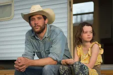 Josh O'Conner as Dusty and Lily LaTorre as Callie-Rose in Rebuilding
