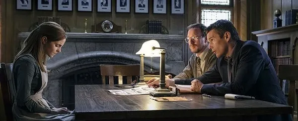 Emma Watson, David Thewlis and Ethan Hawke in Regression