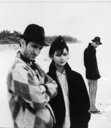 Richard Edson (Konk), Eszter Balint and John Lurie (Lounge Lizzards) in Jim Jarmusch's Stranger Than Paradise