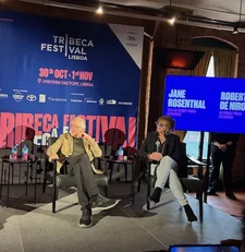Robert De Niro and Jane Rosenthal at their Tribeca Festival Lisboa launch party