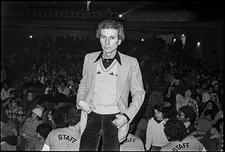 Ron Delsener on the stage of The Palladium in December 1976