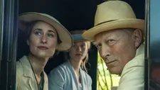 Baron Løvenskjold (Lars Mikkelsen) with his niece Anna (Rosalinde Mynster) and his daughter Edith (Clara Rosager)