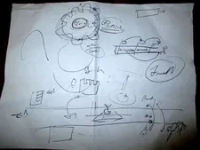Sacro GRA drawing by Gianfranco Rosi: "It helped me editing. I could never edit, if I hadn't this idea."