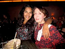 Mira Nair’s Mississippi Masala star Sarita Choudhury with Anne-Katrin Titze