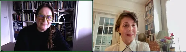 Sophie Fiennes with Anne-Katrin Titze on Slavoj Žižek: “I absolutely love working with him. Just being immersed in those ideas.”