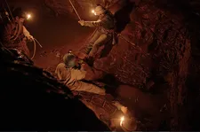 Speleologists explore the Bifurto Abyss in Il Buco