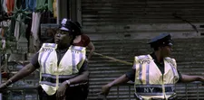 NYPD at the ready in Street