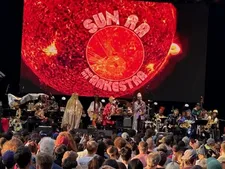 Sun Ra and His Arkestra at SummerStage in Central Park performing Stranger In Paradise, opening for Kim Gordon