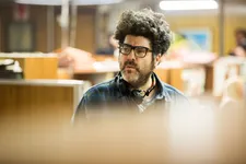 Rodrigo Moreno on the set of The Delinquents