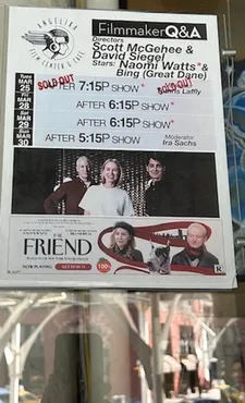 The Friend Q&As at the Angelika Film Center
