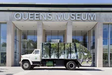 The Social Mirror, 1983 installed at the Queens Museum, 2016