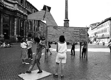 Horse lover Kurt Waldheim is mocked on the streets of Vienna.