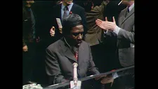 Thelonious Monk playing before the French TV show Jazz Portrait