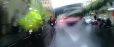 Riding in the rain in Time Trial