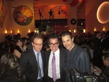 Spotlight director Tom McCarthy with Brian d'Arcy James and his screenwriter Josh Singer, who is also co-screenwriter of The Post with Liz Hannah