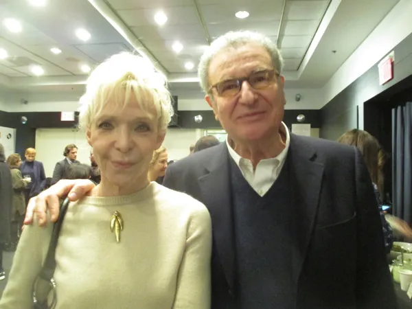 Tonie Marshall with uniFrance President Serge Toubiana: "I am working on a documentary. A utopian documentary. I want to confront my ideas and my intuitions with historians, economists, sociologists, philosophers."