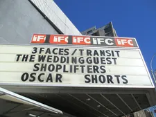 Transit on the IFC Center marquee