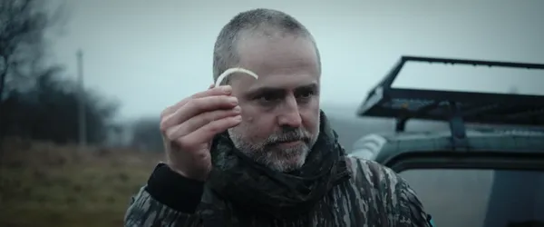 Inspector Salins (Morten Traavik). Ugis Olte: 'I really liked, this feeling that your imagination starts to conjure up mythological things - suddenly you are back to, I don't know, two million years ago, when people saw the world differently'