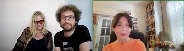 The Devil’s Bath directors Veronika Franz and Severin Fiala with Anne-Katrin Titze: “The film takes place in a time when Enlightenment was starting, but still a lot of superstition was going on.”