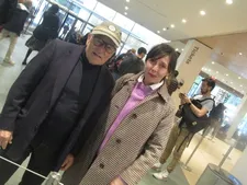Volker Schlöndorff with Anne-Katrin Titze at the Museum of Modern Art, the end of this day’s journey