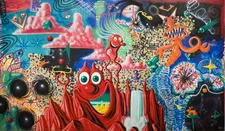Kenny Scharf’s When Worlds Collide