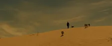 Huskies with Clint (Willem Dafoe)