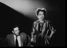Gloria Swanson as Norma Desmond with Joe Gillis (William Holden) in Sunset Boulevard