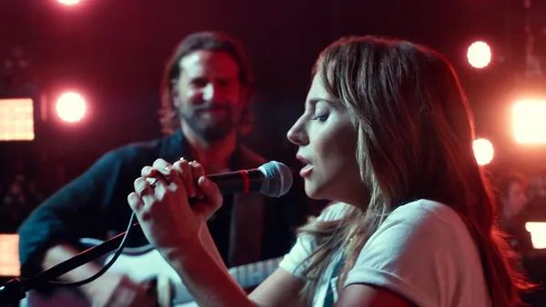 Bradley Cooper and Lady Gaga in A Star Is Born