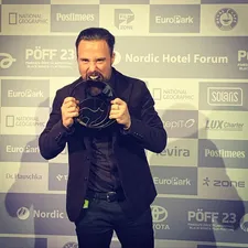Bernardo Barreto with his Special Jury Prize.